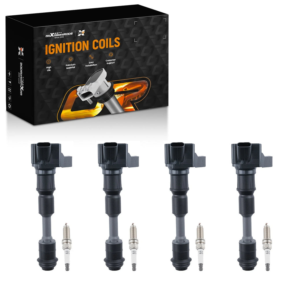 4X Ignition Coil & Spark Plug for Volvo XC90 S90 V90 2.0L (2016–2020) UF756