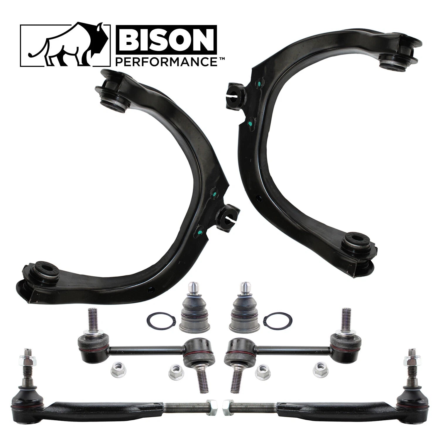 8pc Front Upper Control Arm Tie Rod Rear Sway Bar Kit for GMC