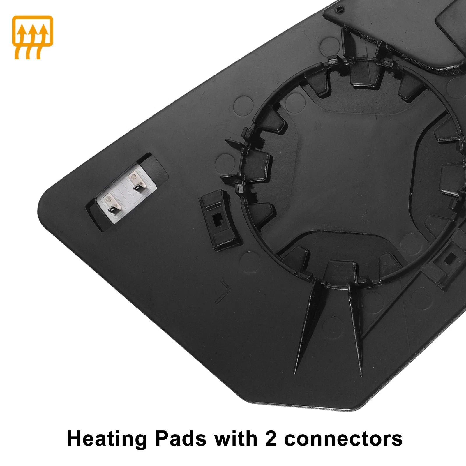 Left Side Heated White Mirror Glass for GMC Acadia, Chevrolet 