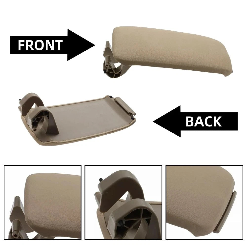 Beige Leather Armrest Center Console Lid for Audi A3 8P (2003–2012) 8P0864245P EXV