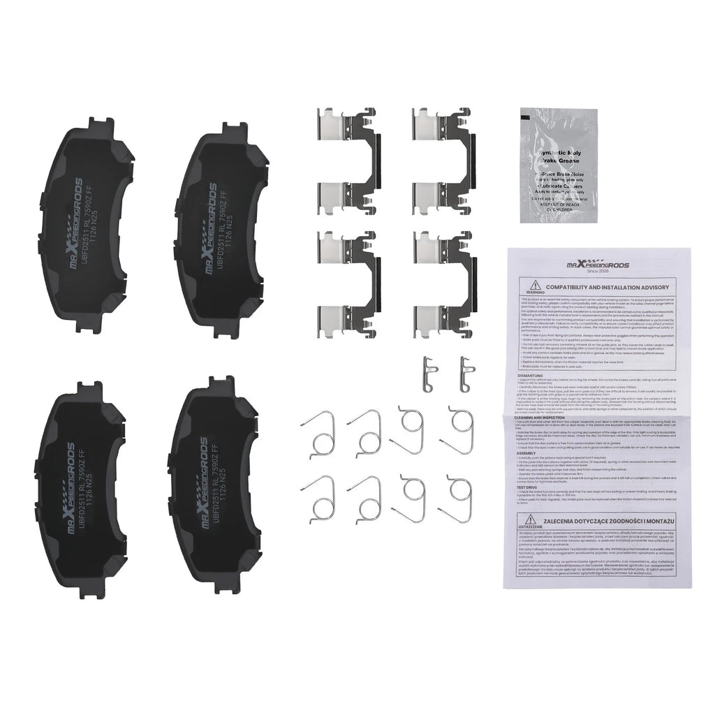 Front Brake Pads Set for Nissan Qashqai Rogue (2014–2019)