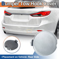 Rear Right Tow Hook Cover for Mazda 6 Atenza (2018–2021) Silver Tone