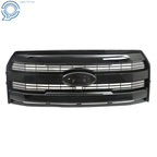 Front Grille for Ford F150 (2015–2017) Gloss Black King Ranch Style