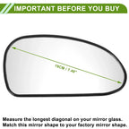 Right Side Mirror Glass Replacement for Hyundai Sonata (1999-2005)