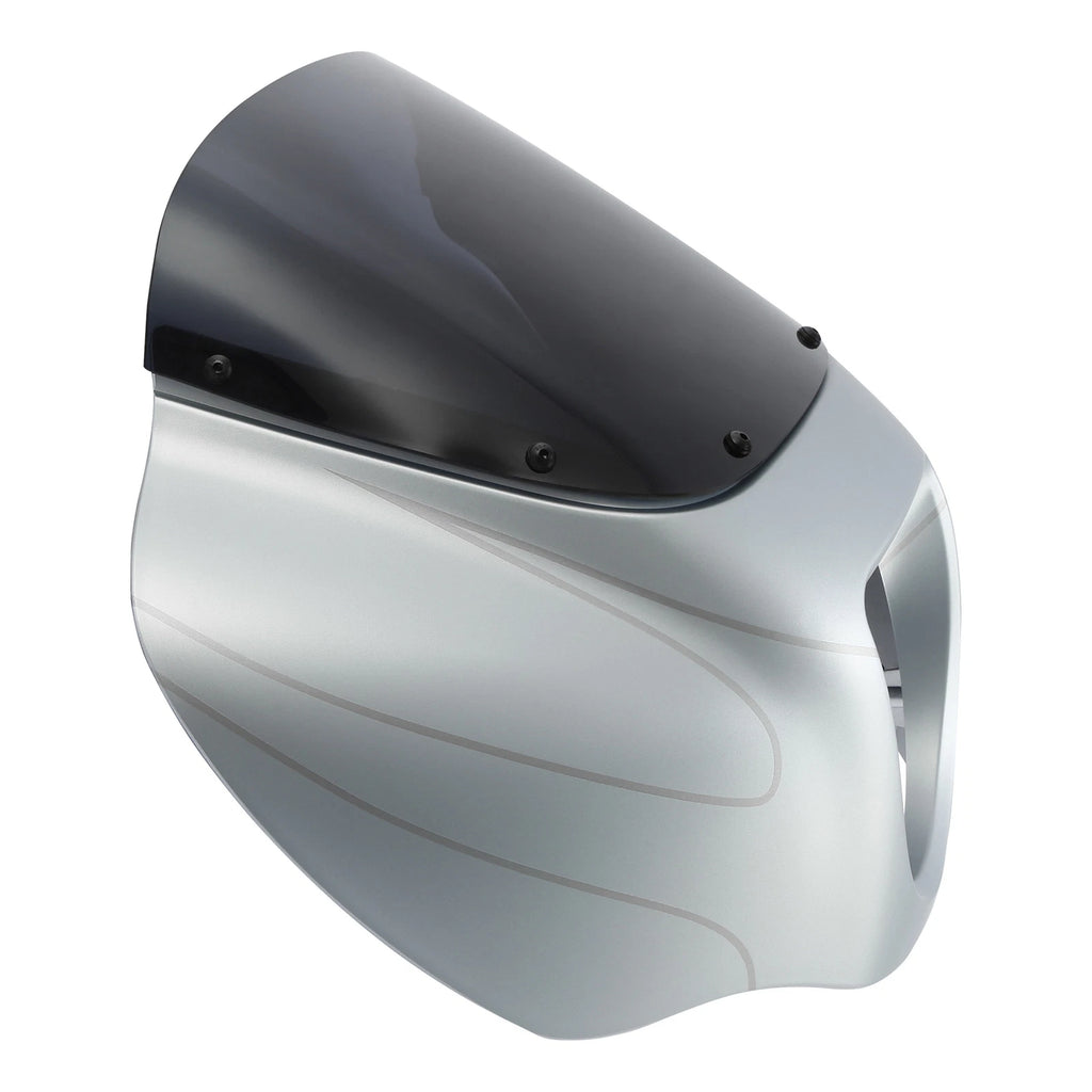 Fairing Windshield for Harley Softail FXBB FXLR (2018–2023) Barracuda Silver Denim