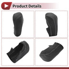 1 Pc Gear Shift Knob Cover for Ford Fiesta (2009–2012) Black Gray Faux Leather