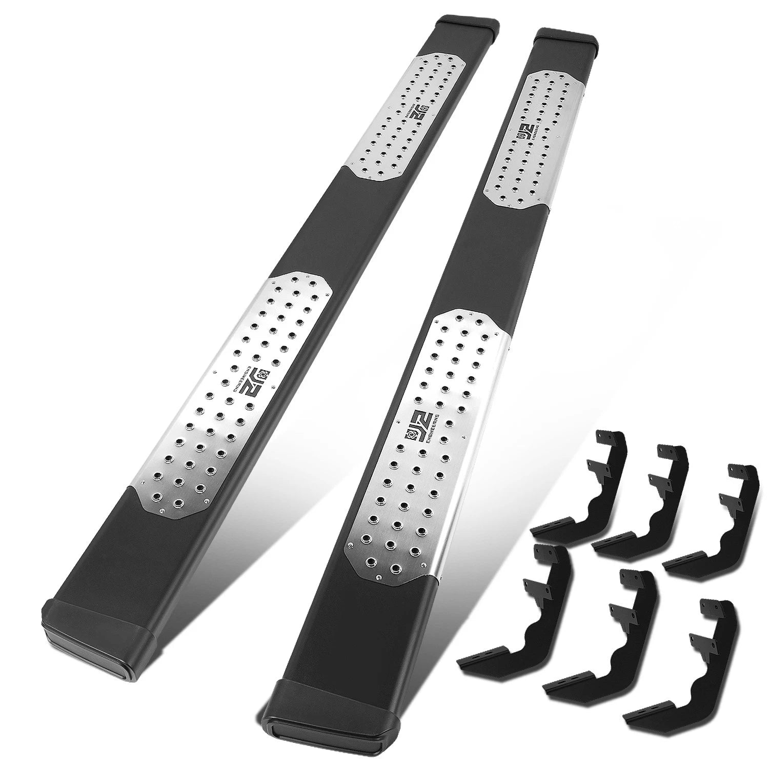 Set of 2 Side Step Bars for Ford F150 Super Duty Crew Cab (2015–2022)