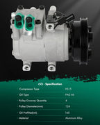 A/C Compressor for Hyundai Accent 1.6L (2001–2005)