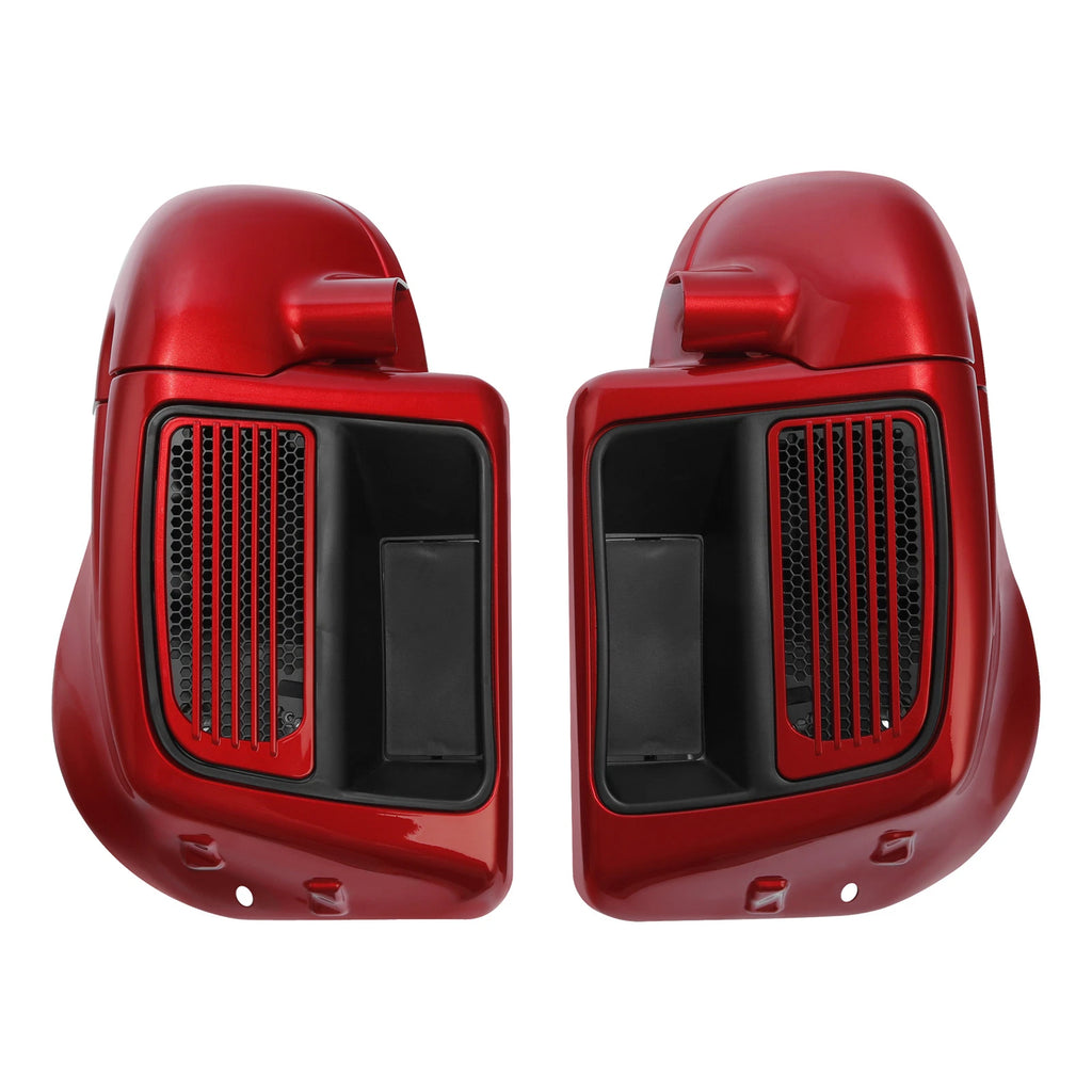Lower Vented Fairings for Harley Touring (2014–2024) Wicked Red/Twisted Cherry
