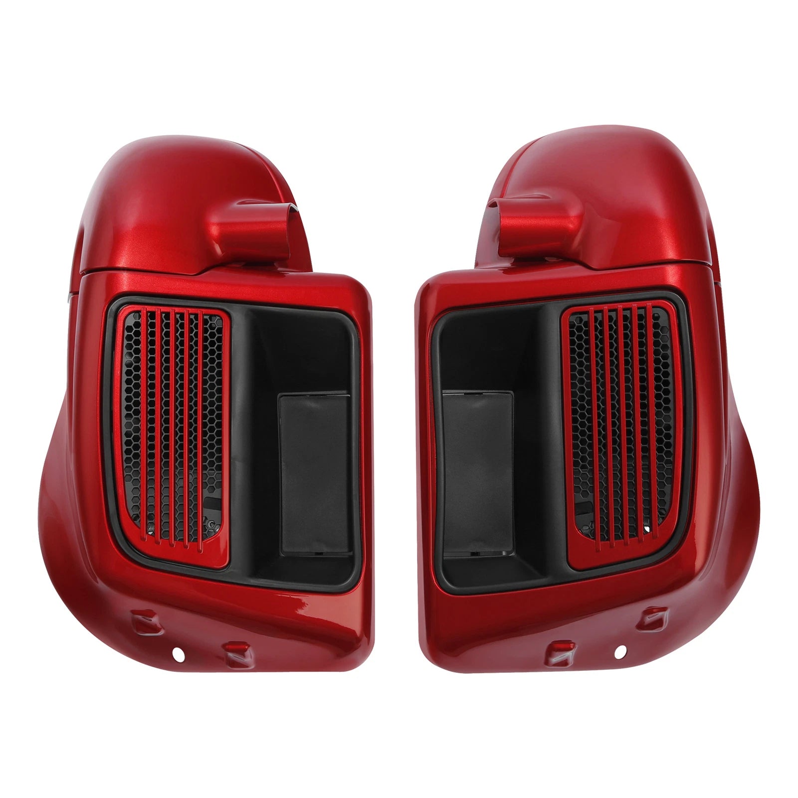 Lower Vented Fairings for Harley Touring (2014–2024) Wicked Red/Twisted Cherry