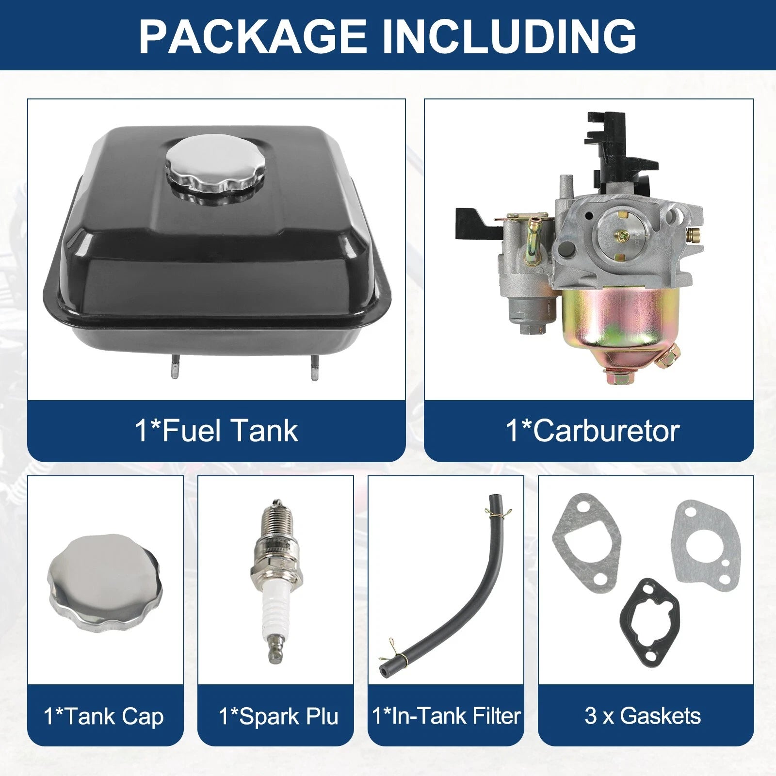 Carburetor Kit for Predator 212cc 196cc Honda GX160 GX200 (Fits 1960–2023)