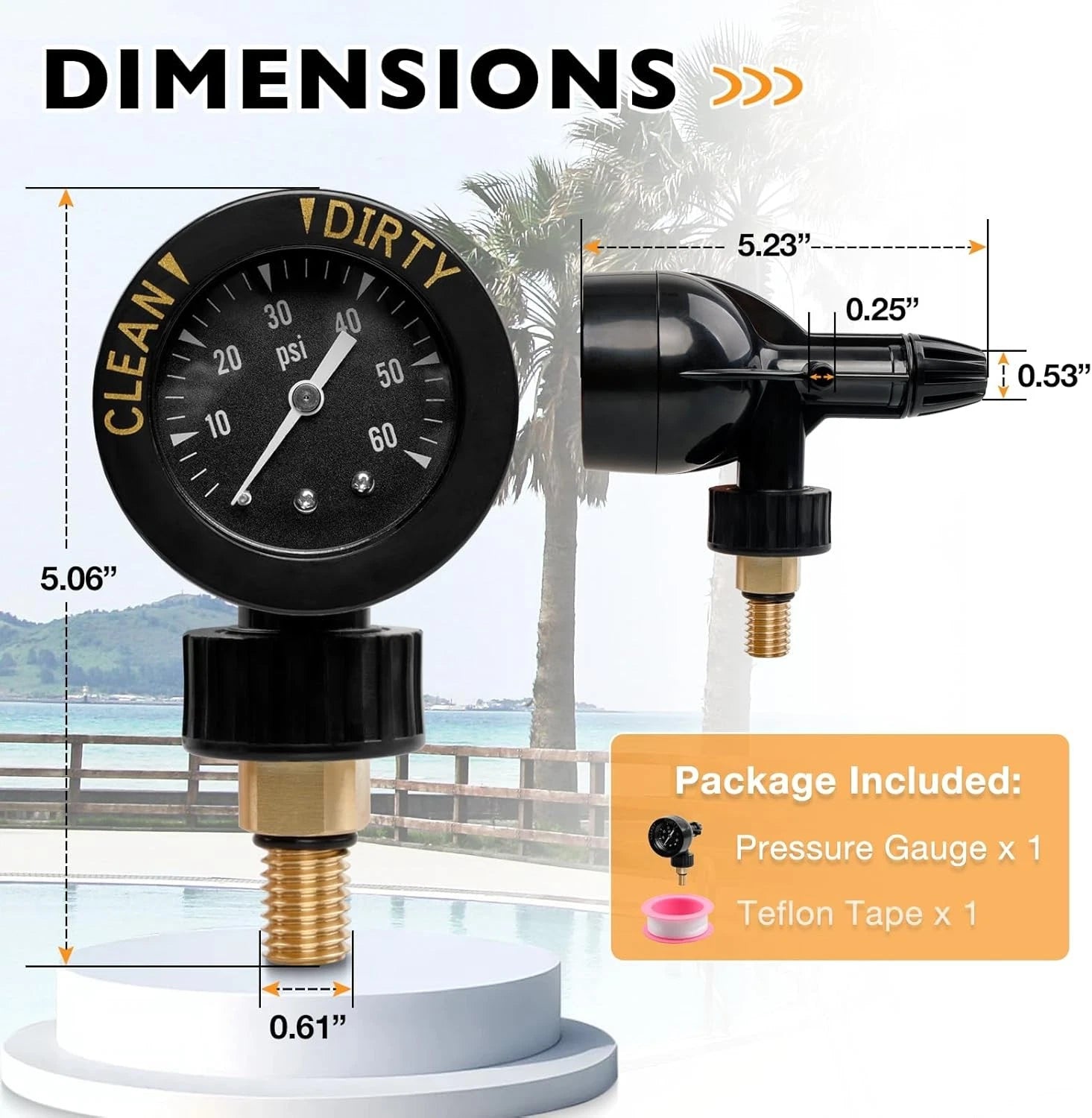 Brass Air Gauge Release Valve Assembly for Jandy CL CV DEL DEV JS Series