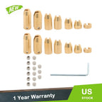 14 Pack Reusable Brass Wheel Spoke Balance Weights for Universal Motorcycle