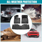 Set of 4 3D Floor Mats for Lexus RX350/RX450h (2016–2022) TPE Rubber All Weather