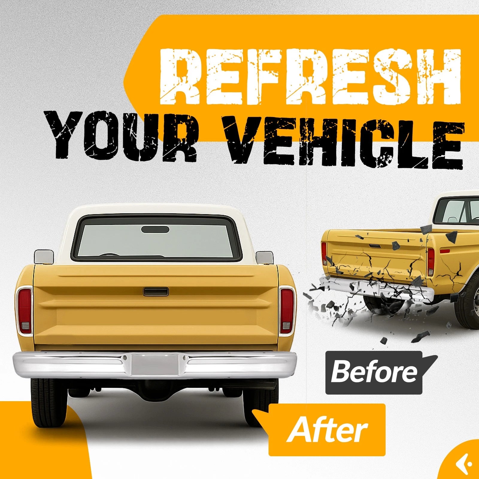 Rear Bumper Face Bar for Ford F100 F150 F250 Bronco (1973–1979)