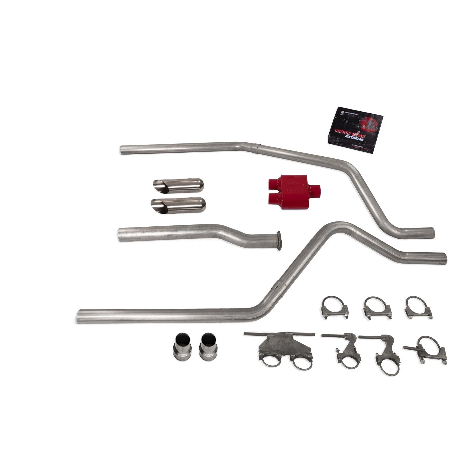 Dual Exhaust Kit for Dodge Ram 1500 (2019–2025) - 3" Cherry Bomb Extreme SC Tip