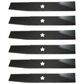 6 Blades for Sears Craftsman 46" Mower Deck (152443, 163819, 159705, 145708)