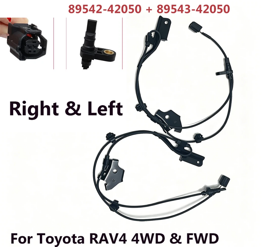 2Pcs ABS Wheel Speed Sensor 8954242050 8954342050 for Toyota RAV4 (2013–2018)