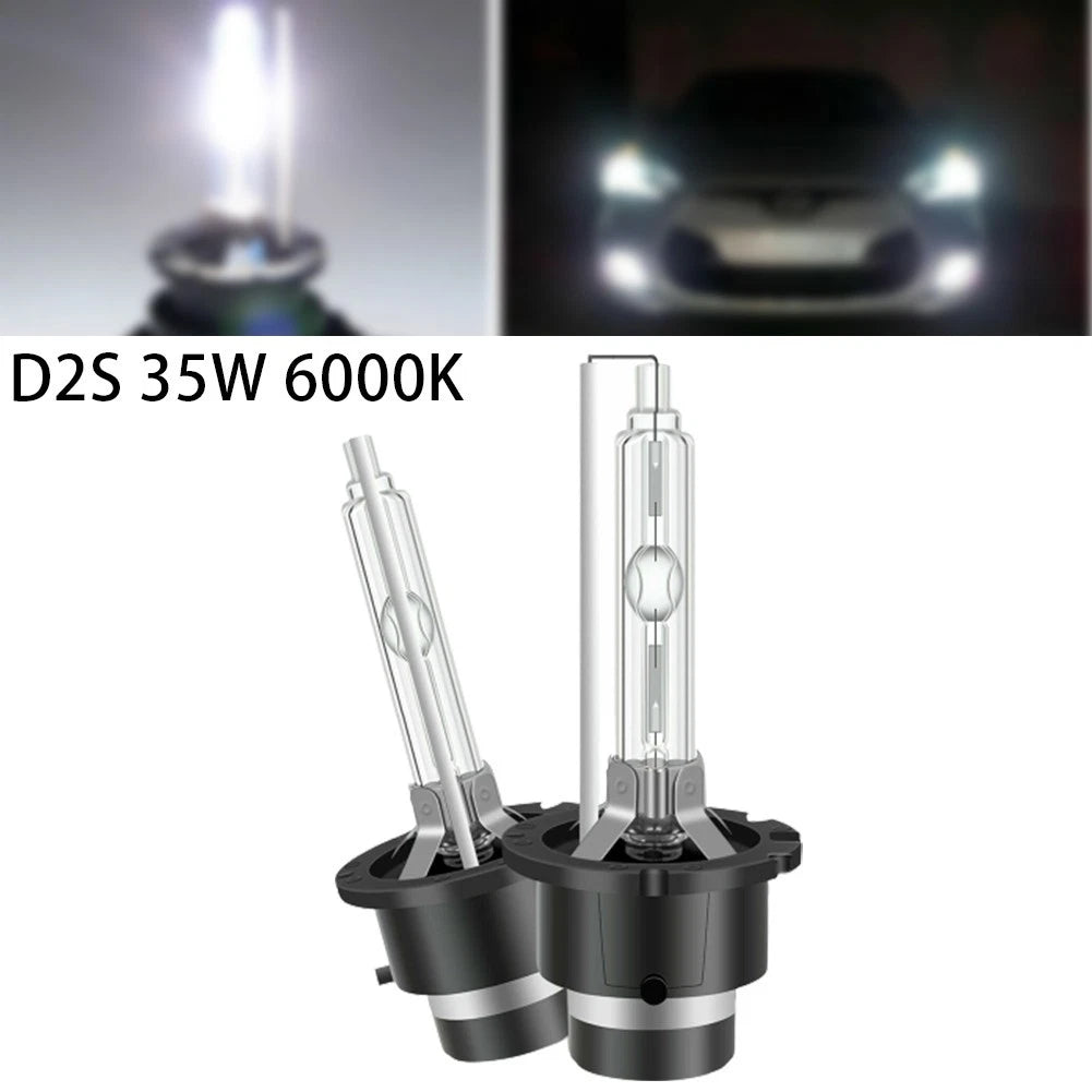 2X Xenon Headlight Bulbs for 6000K