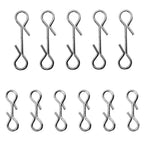 Set of 30 Stainless Steel Connector Clips for Fishing Rigs