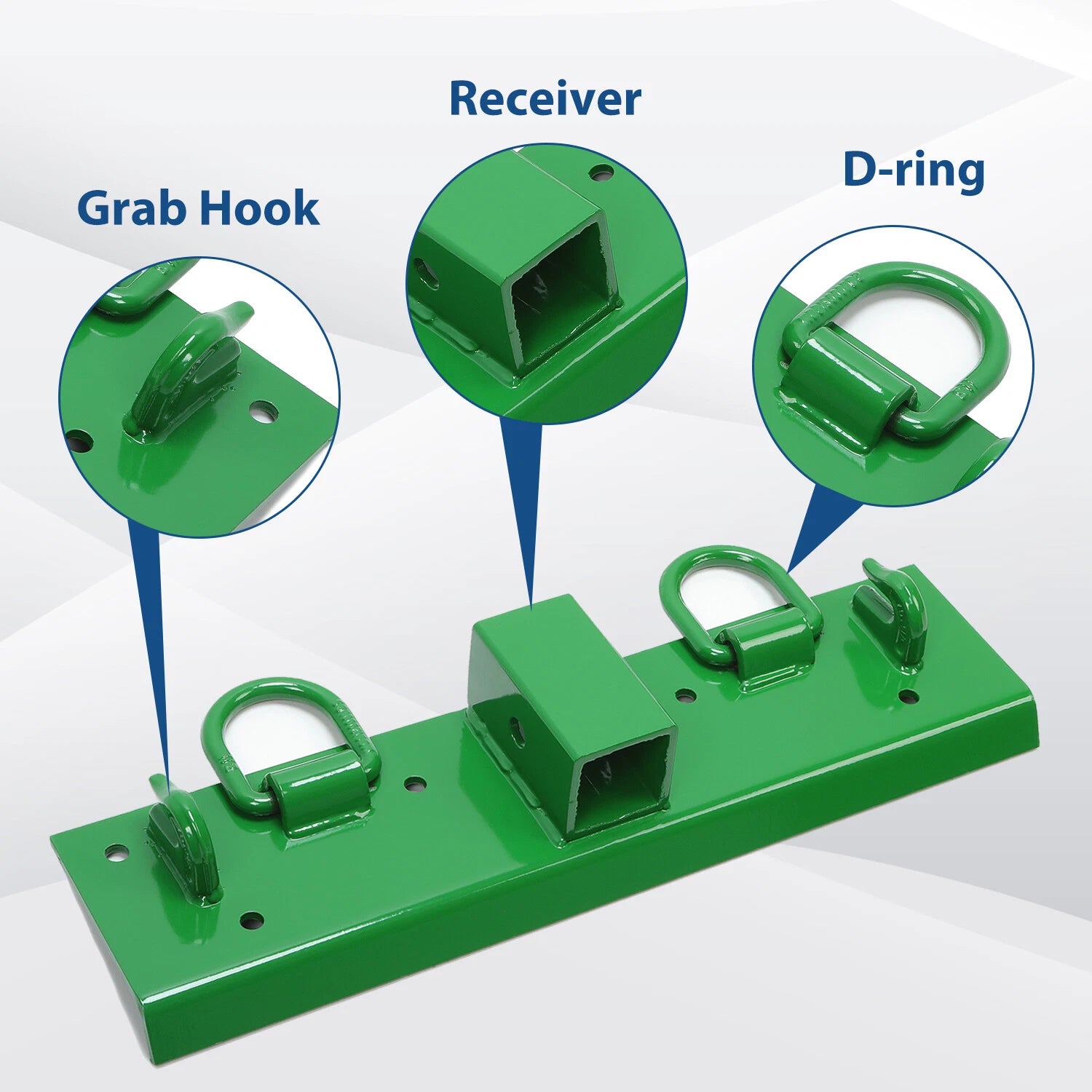 Bolt-on Grab Hooks & D Rings for John Deere 1025R (2015–2023)