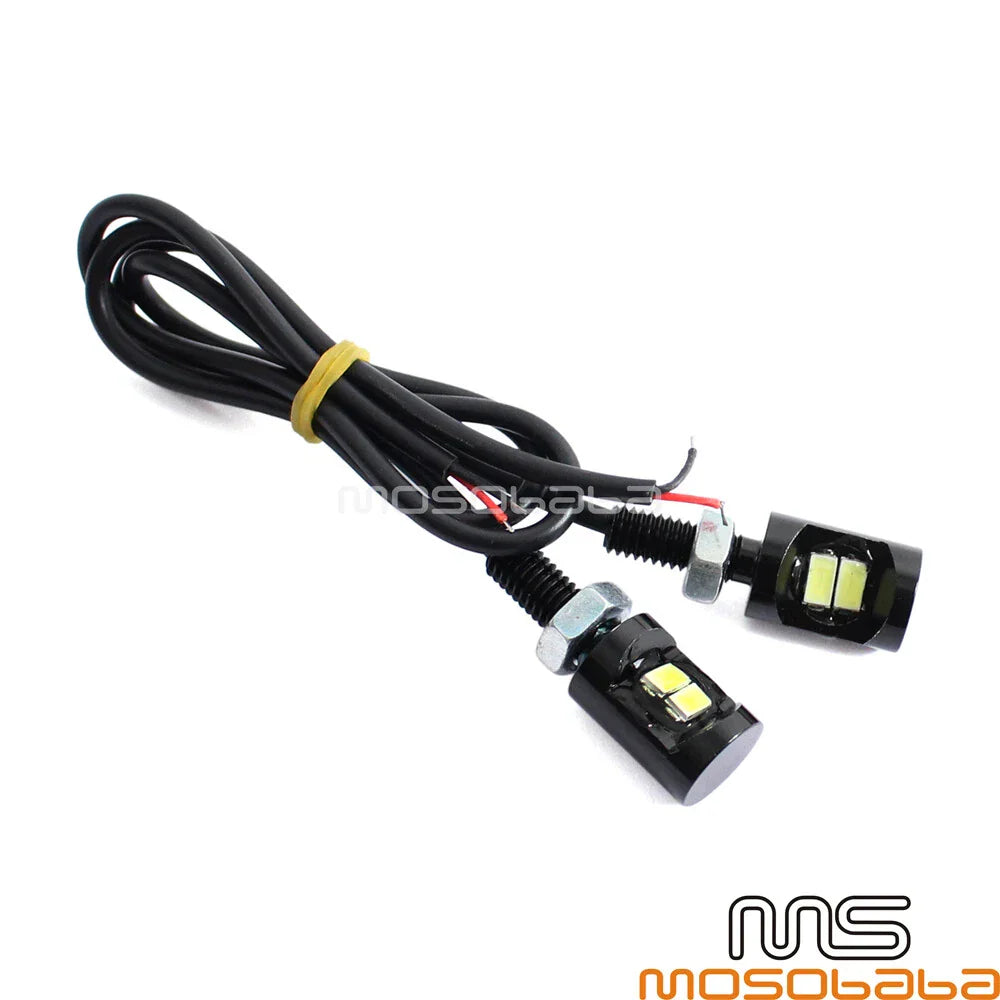 LED White License Plate Lights for Universal Car Motorcycle Rear