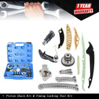 Piston Chain Kit & Timing Tool for Audi A3 A4 A5 VW CC Tiguan (2006–2020)