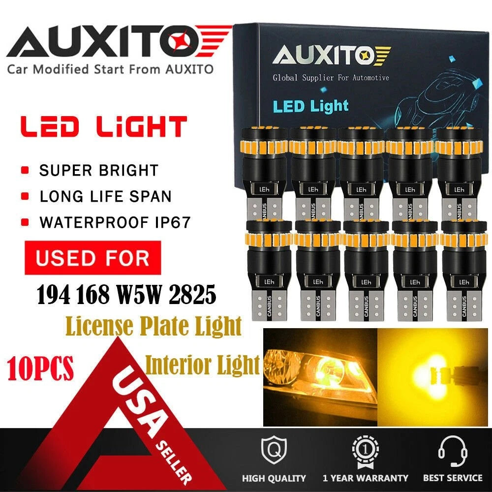 10X T10 LED Side Marker Light Bulbs for (Error Free)