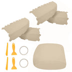 Set of 4 Waterproof Door Panel & Console Lid Armrest Covers for Honda Pilot (2009–2015)