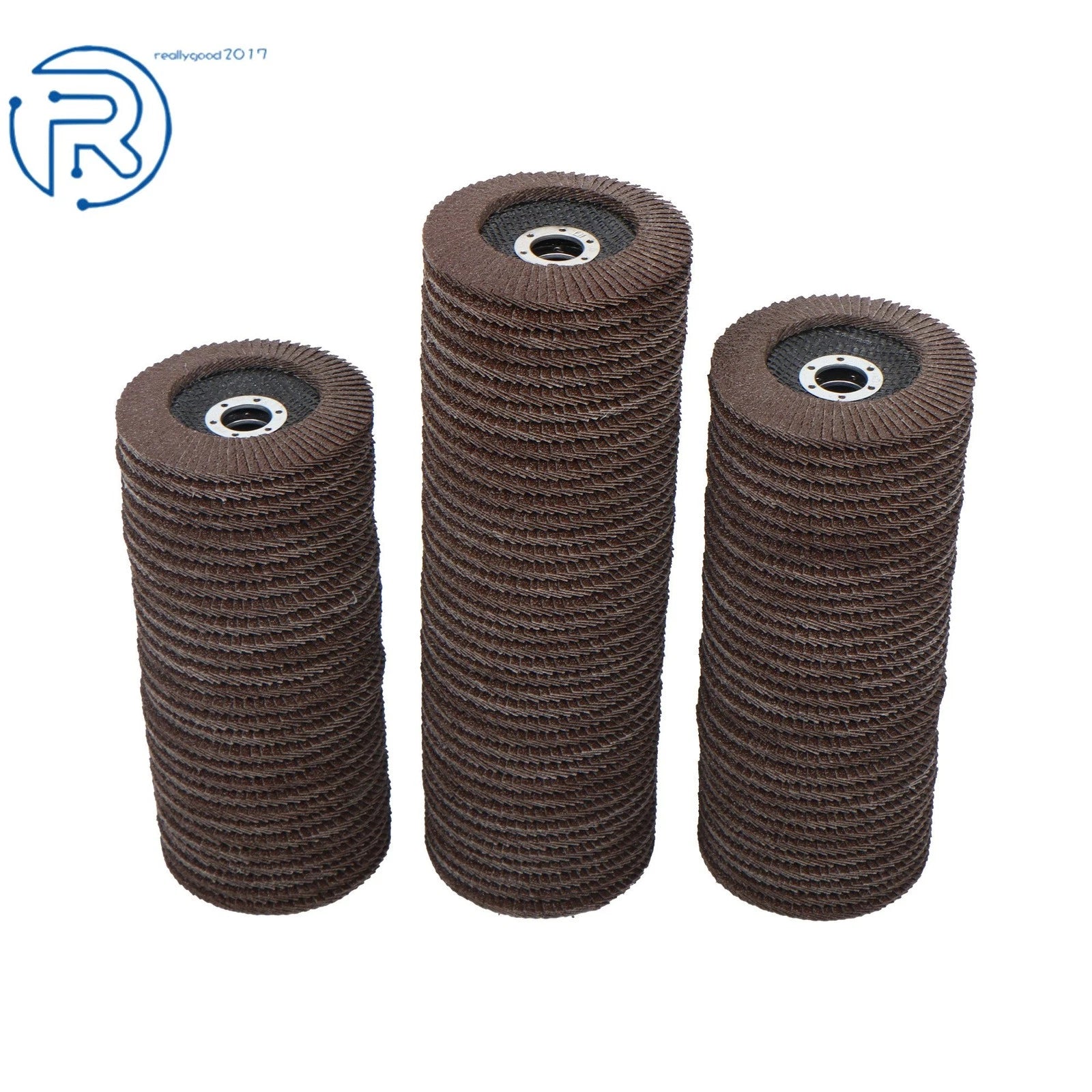 100PCS 4.5" Zirconia Flap Disc Sanding Grinding 40 Grit