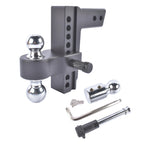 2" Drop Aluminum Trailer Tow Hitch for 2.5" Receiver (18500 lbs)