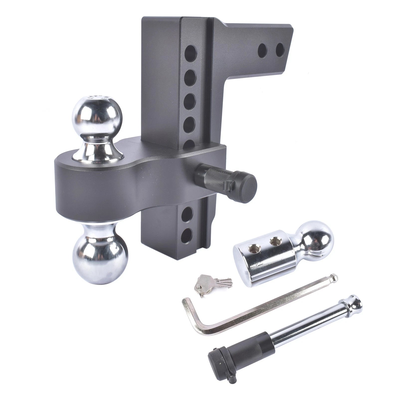 2" Drop Aluminum Trailer Tow Hitch for 2.5" Receiver (18500 lbs)