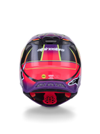 Alpinestars Supertech Helmet for Offroad (2022–2024) - Medium Pink/Violet/Yellow Fluo
