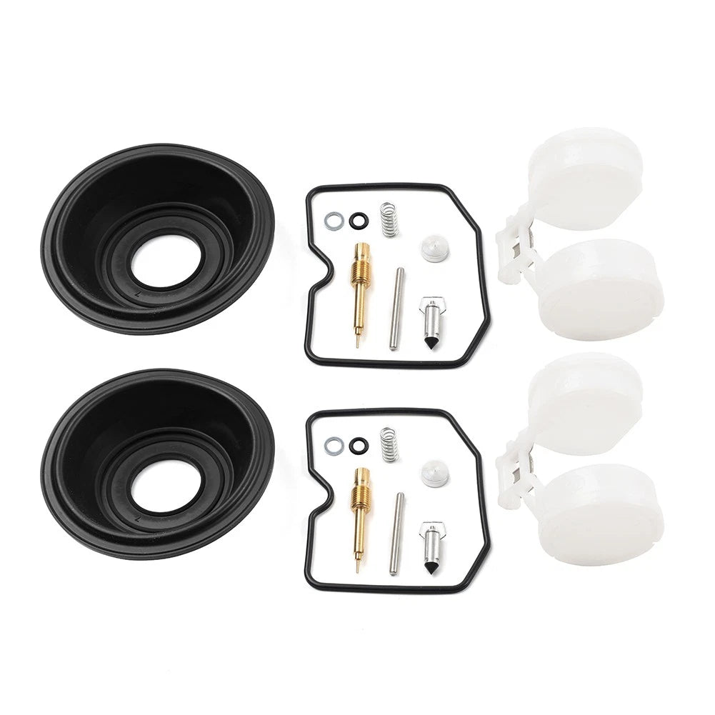 Set of 2 Carburetor Repair Kit Float Diaphragm for Kawasaki EN450 454 LTD (1985–1990)