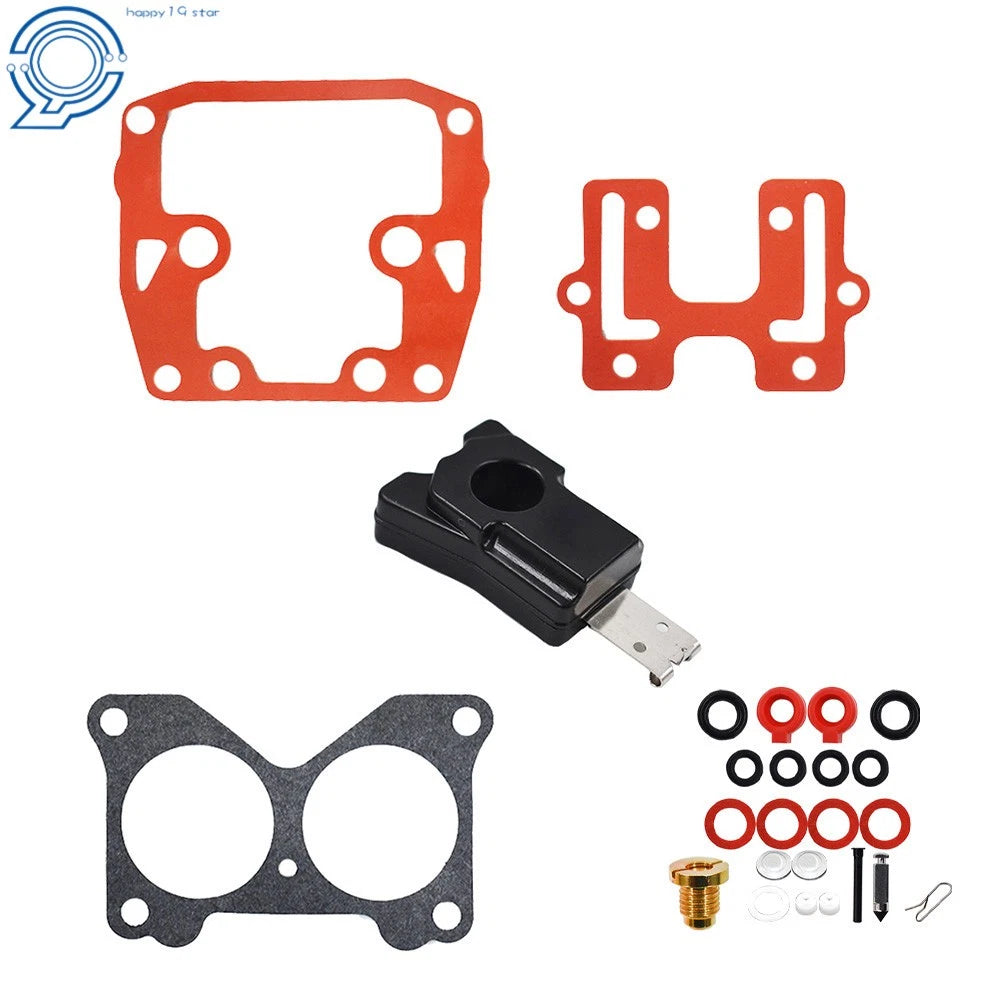 2X Carburetor Repair Rebuild Kit for Johnson Evinrude (W/ Float)
