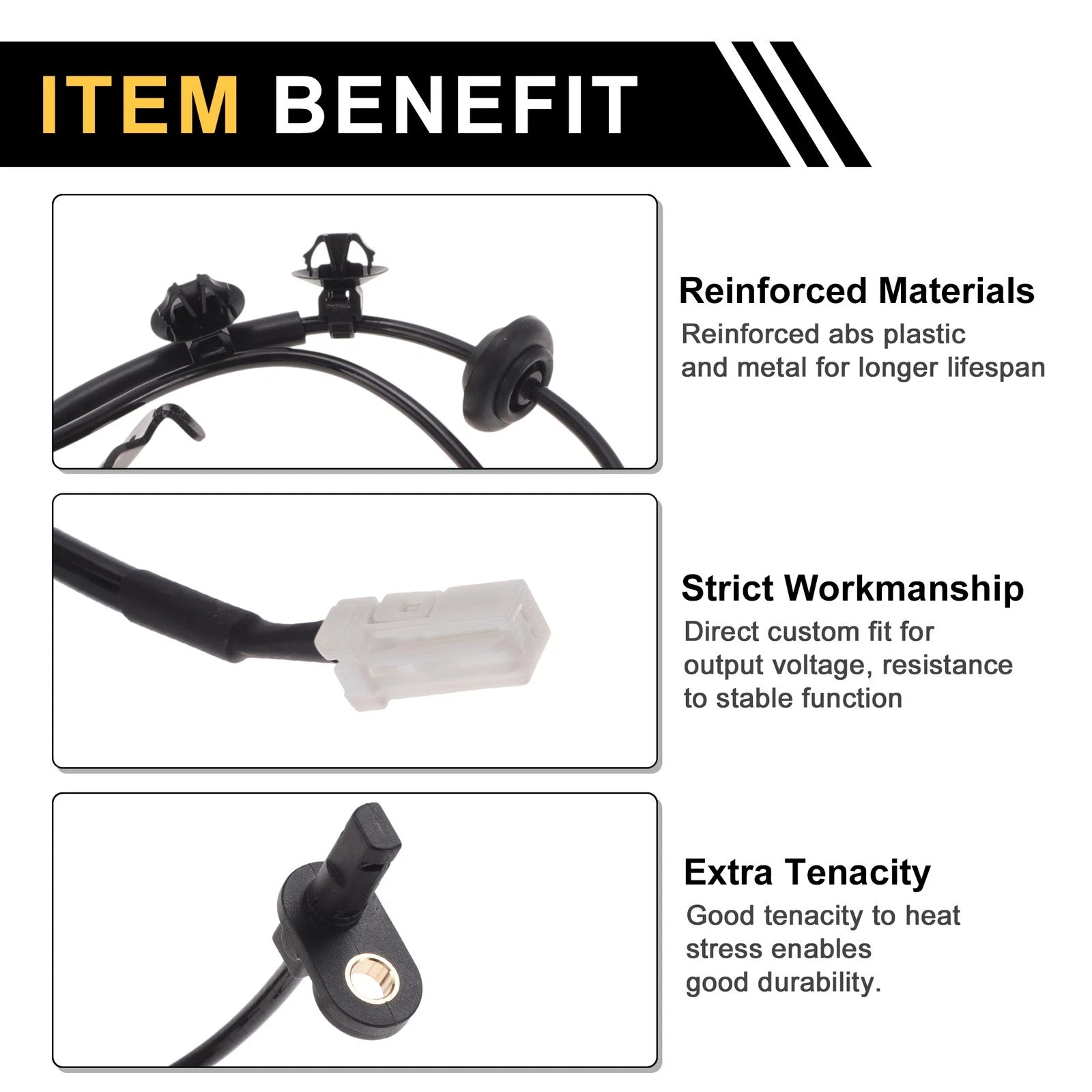 ABS Wheel Speed Sensor No. 57470TJ0M01 for Honda City (2012–2014) Rear Right
