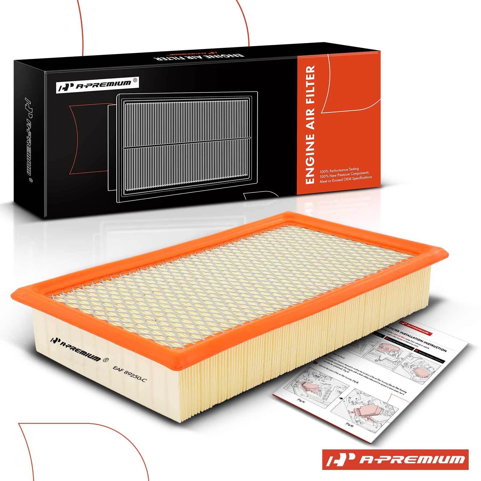 Engine Air Filter for Ford F-250 F-350 F-550 Super Duty (1999–2001)