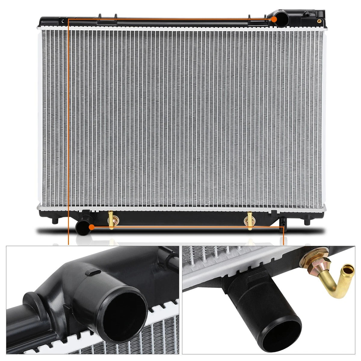 Full Aluminum Cooling Radiator for Toyota Previa (1991–1995) DPI-1155