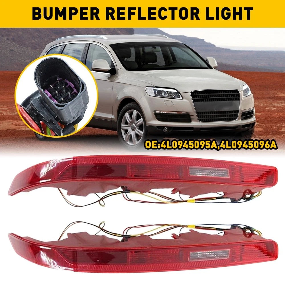 Lower Stop Tail Lamp Pair for Audi Q7 (2006–2015) LF & RH Rear Bumper Light