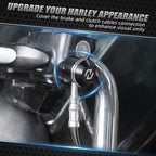 2X Clutch Cable Ferrule Cover & Banjo Bolt Cover for Harley Tri Glide (2009–2023)