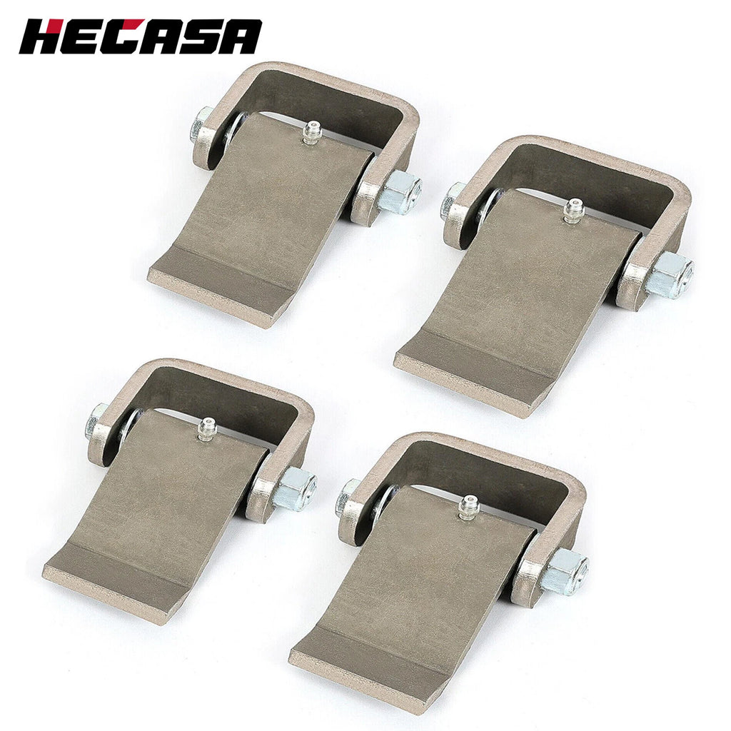 Set of 4 Heavy Duty Greaseable Door Hinges for Dump Truck Trailer