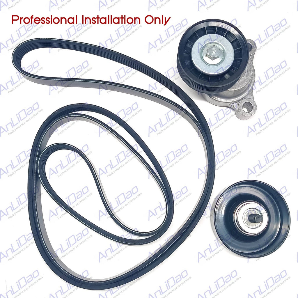 Alternator Drive Belt Kit for Volvo Penta 4.3 5.0 5.7L (Upgrade 3817287 3889124)