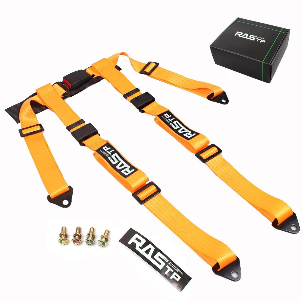 2X 4 Point Racing Harness Buckle Seat Belt for Go-kart UTV ATV