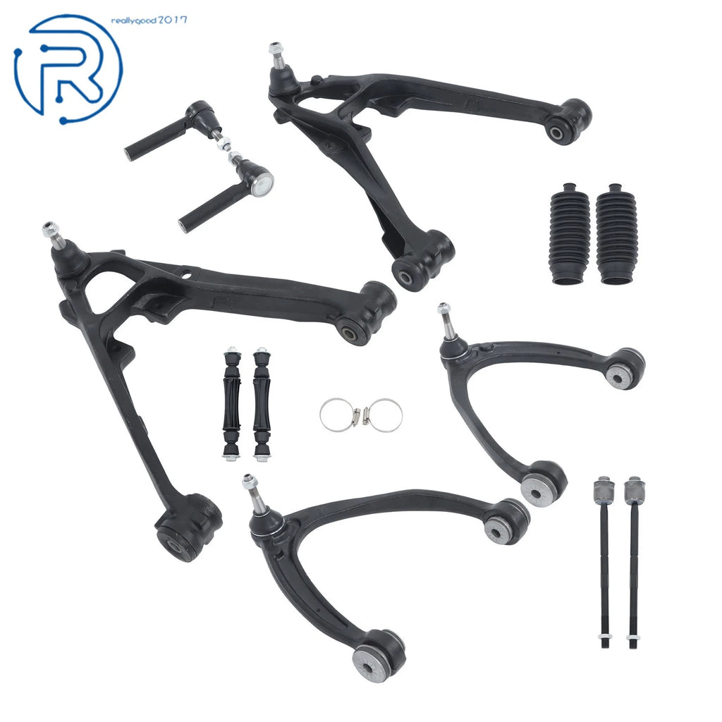 Set of 12 Front Upper Lower Control Arm Tie Rods for Chevy Silverado GMC Sierra 1500 
