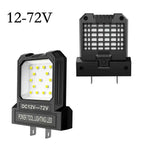 Adjustable 14W LED Work Light for 12V 72V Batteries