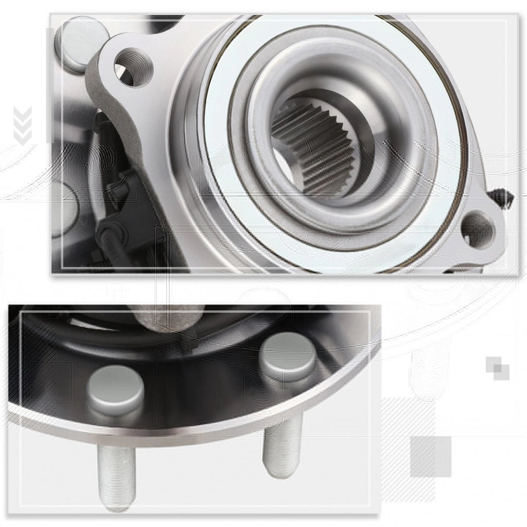 Front Wheel Hub Bearing Kit w/ABS Sensor for Silverado/Sierra 3500 (2001–2006)