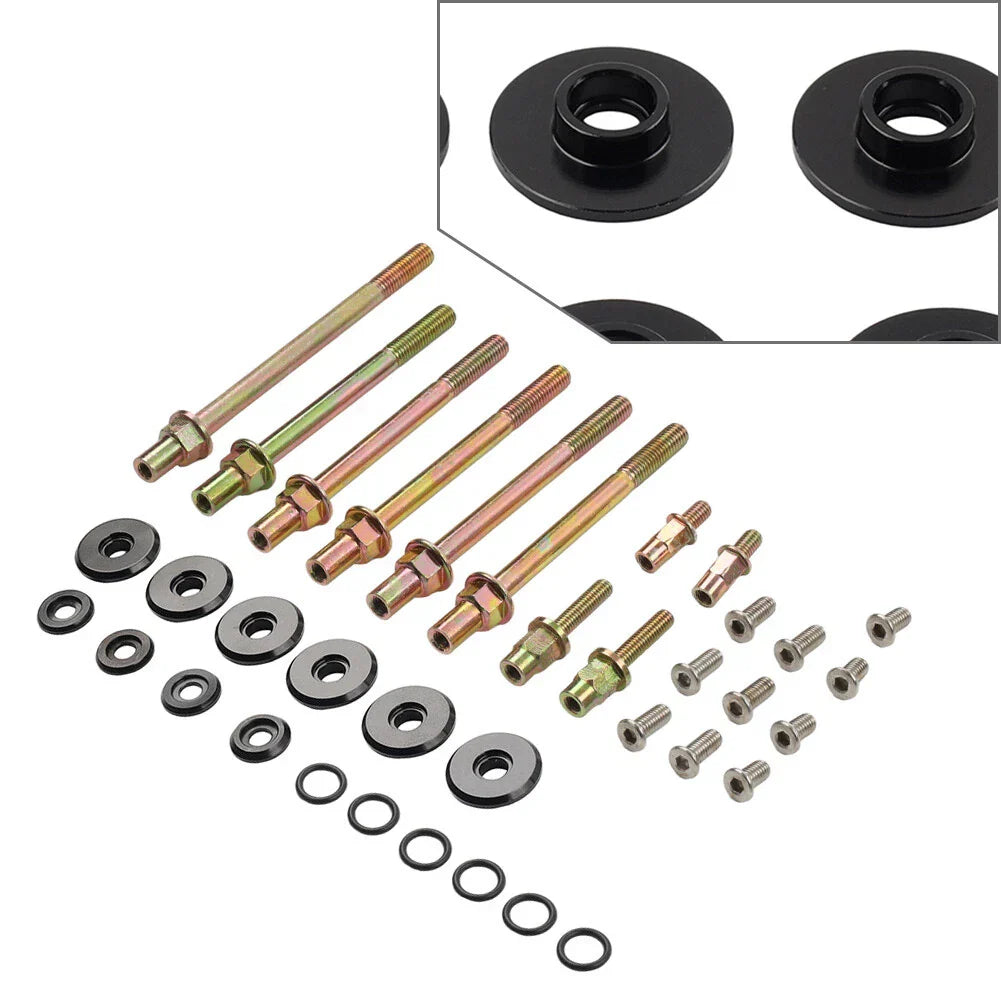 Black Engine Valve Cover Washer Screws for Honda K-Series K20 K24 (2002-2011)