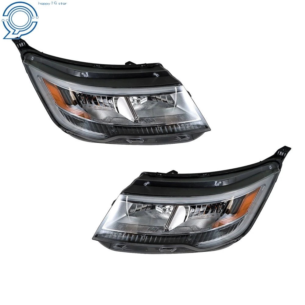 2X Halogen LED DRL Headlight for Ford Explorer Limited/XLT/Platinum (2016–2018)