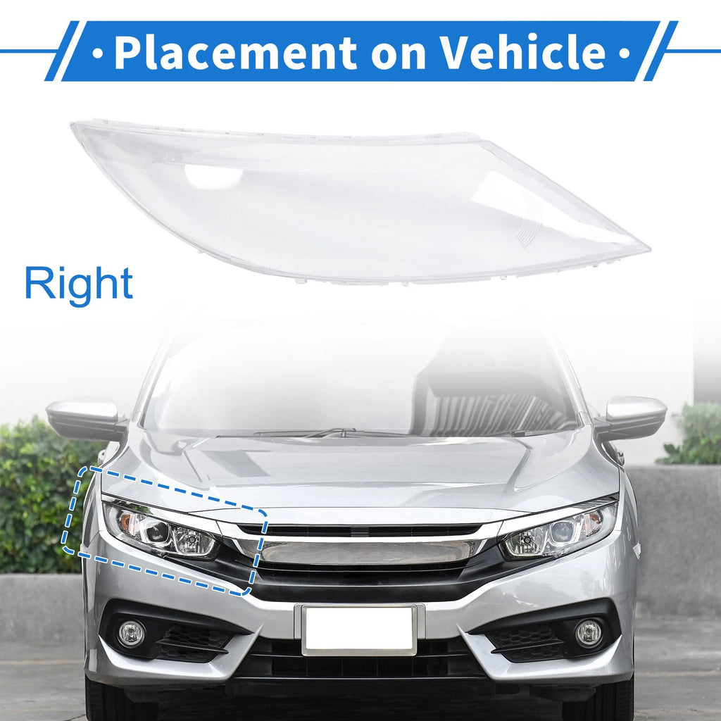 Headlight Lens Cover for Kia Sportage (2009–2014) PC Clear