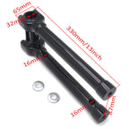 CNC Black 12" Riser Handlebar Top Clamp for Harley Touring Dyna